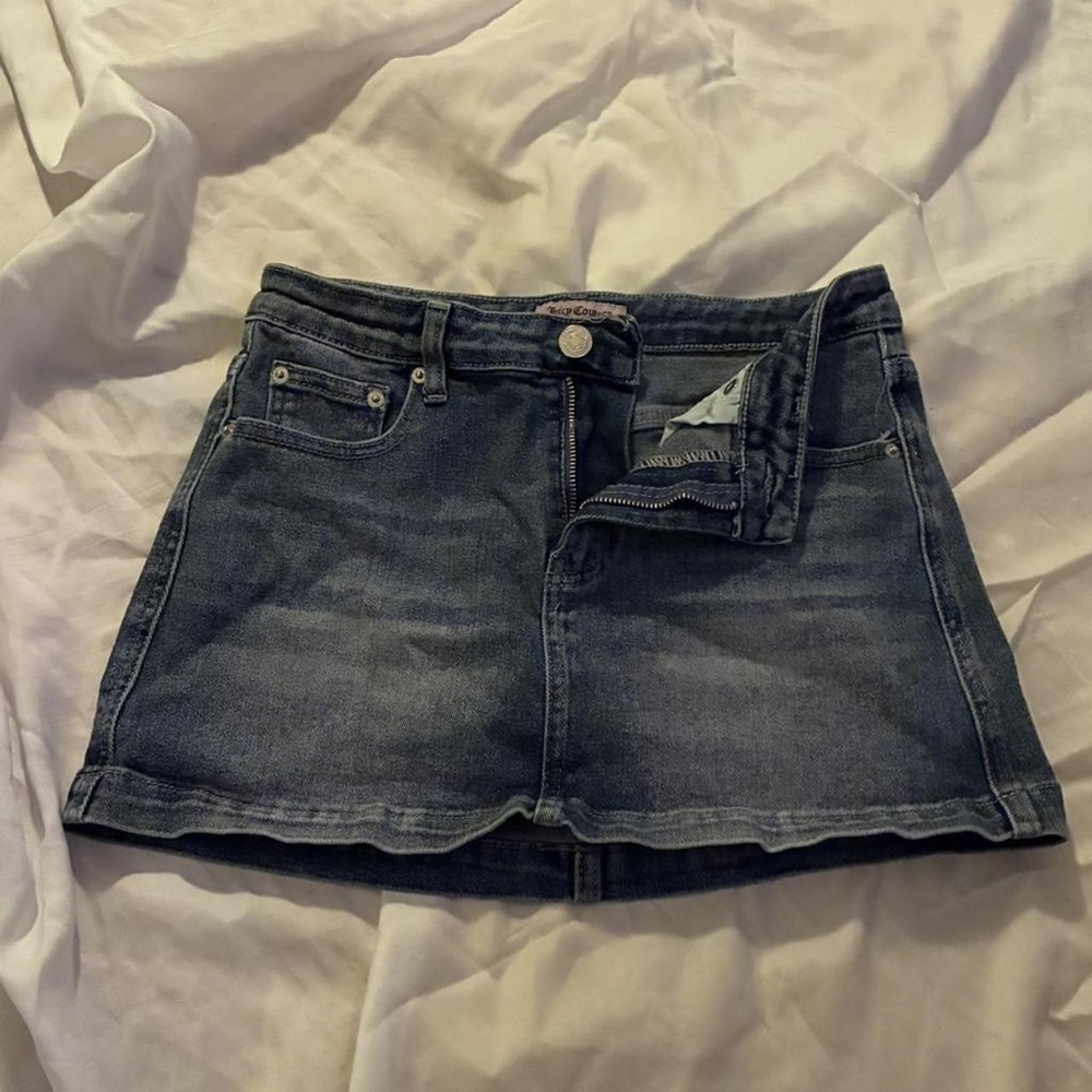 Juicy Couture Indigo Denim Mini Skirt